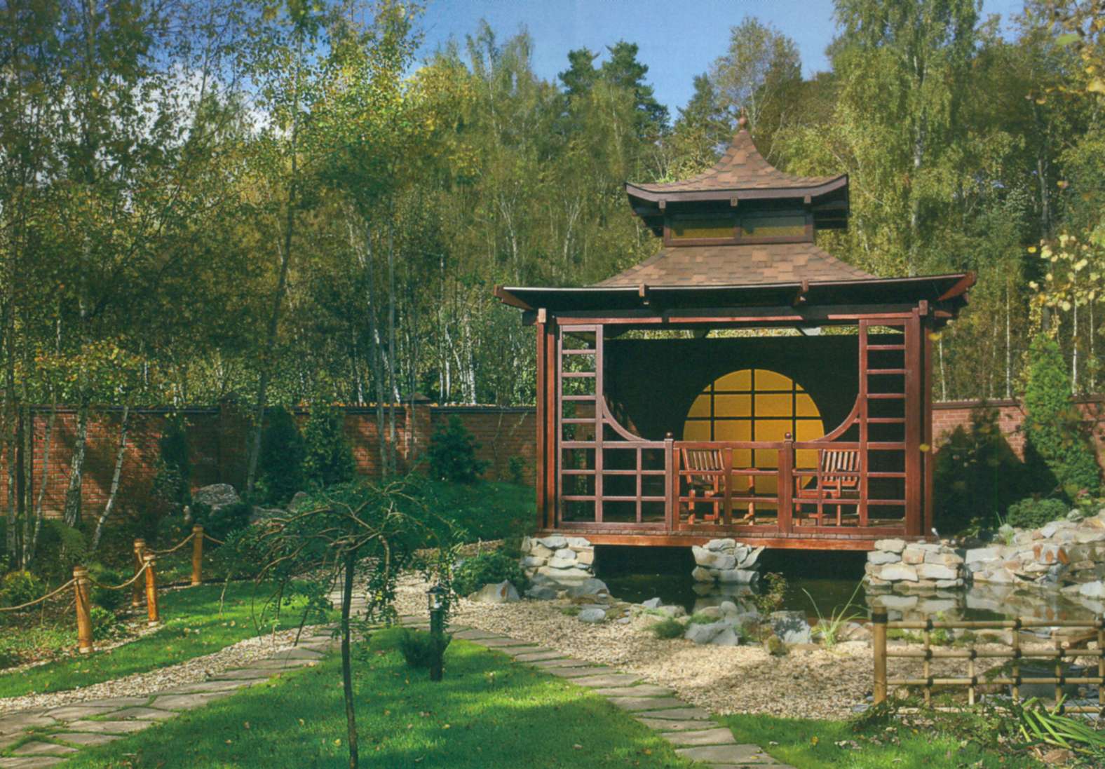 Сад предзакатного солнца
