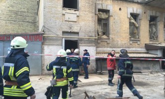 В Киеве на Богдана Хмельницкого обрушилось здание